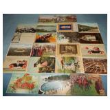 (21) Various Antique Postcards