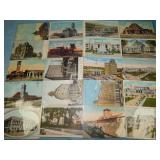 (20) Antique RAILROAD DEPOT Postcards