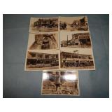 (7) c.1931 EARTHQUAKE LONG BEACH Postcards