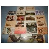 (21) Various Antique Postcards