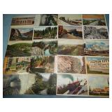 (20) Antique RAILROAD RELATED Postcards