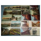 (20) Antique RAILROAD RELATED Postcards