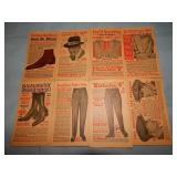 (8) Antique CLOTHIER AD Postcards