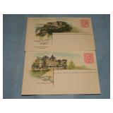(2) c. 1900 CANADA HOTEL Postcards BLANKS