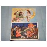 Pair of ANTIQUE HALLOWEEN Postcards