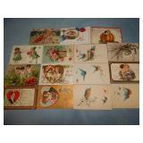 (15) Antique VALENTINE'S DAY Postcards