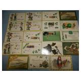 (19) Antique ST. PATRICK'S DAY Postcards
