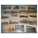 (19) EARLY & Interesting RAILROAD Postcards
