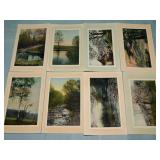 (8) Series of PHOTO Scene Postcards