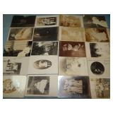 (20) Antique PEOPLE RPPC Postcards