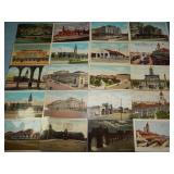(20) Antique RAILROAD DEPOT Postcards