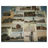 (19) RARE Single Back RAILROAD DEPOT Postcards