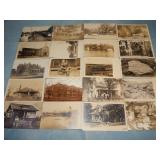 (20) Antique Interesting RPPC Postcards