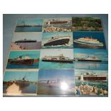 (12) Antique FERRIES PHOTO Postcards
