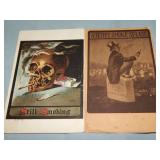 (2) Antique NO SMOKING Postcards