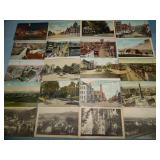 (20) Antique STREET VIEW ETC. Postcards
