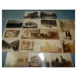 (17) Antique FASCINATING RPPC Postcards