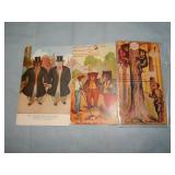(3) Atq CRACKER JACK/ROOSEVELT BEARS Postcards