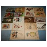 (18) Antique CHILD HUMOR Postcards