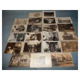 (21) Antique INTERESTING RPPC Postcards