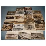 (21) Antique INTERESTING RPPC Postcards