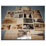 (21) Antique INTERESTING RPPC Postcards