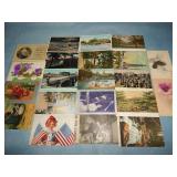 (21) Various Antique Postcards