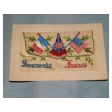 Antique Woven WWI Era Postcard
