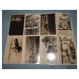 (8) Antique INDIA RPPC Postcards
