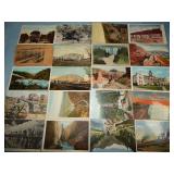 (20) Antique RAILROAD RELATED Postcards