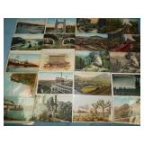 (20) Antique RAILROAD RELATED Postcards