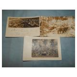 (3) MEX. REVOLUTION MILITARY BANDS RPPC Postcards