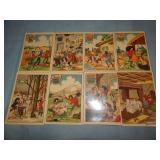 (8) French Barre Dayez Months Postcards