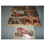 (7) Antique FIRE DEPARTMENT Postcards