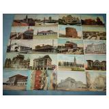 (20) Antique RAILROAD DEPOT Postcards