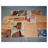 (15) Antique ADVERTISING Postcards