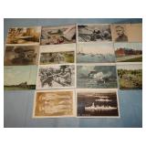(14) Antique MILITARY Type Postcards