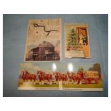 (3) 1 Mechanical & 2 Advertising Postcards