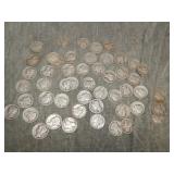 50 Mercury SILVER Dimes Most Earlier dates