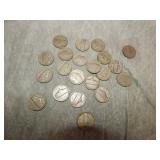 21 SILVER War Nickels 35 % Silver