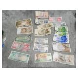 Large Group of Vintage Foreign Currency