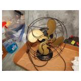 Emerson Jr. Brass Bladed Antique Fan RUNS !!!