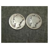 Pair of 1916 unknown Mint from 1916d holes in book