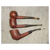 3 Estate Used Briar Pipes