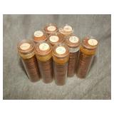 9 Rolls of UNC 1963 D Cents