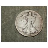 1921 D  Walking Liberty Half Dollar RARE DATE
