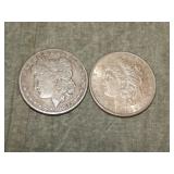 1882 S & 1883 O Morgan SILVER Dollars