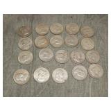 20 Walking Liberty SILVER Half Dollars