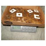 almost 8 lbs of Lincoln Wheat back Cents