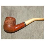 USED Esterd Carved Tobacco Pipe